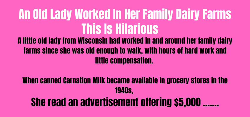An Old Lady Worked In Her Family Dairy Farms