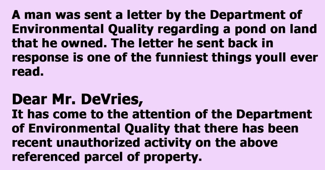 Letter From Deq