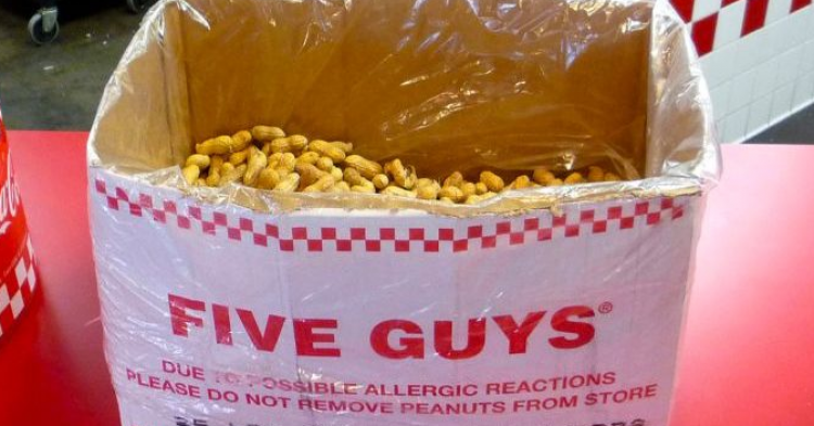 Five Guys Free Peanuts Real Reason Feature 750x393