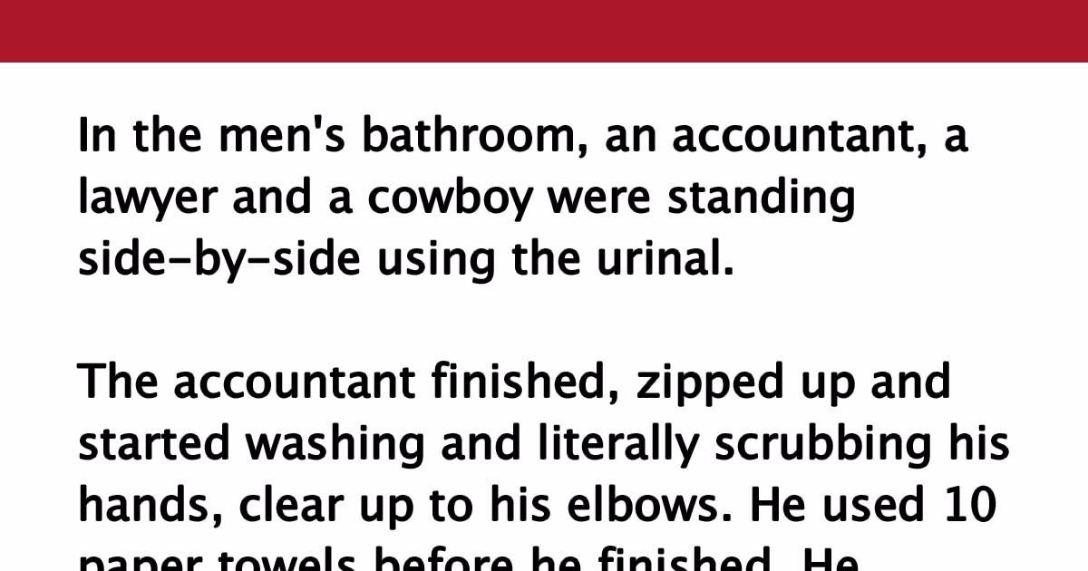 Three Man In Bathroom